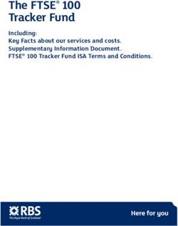 The Ftse 100 Tracker Fund Including Key Facts About Our Services And Costs Supplementary Information Document Ftse 100 Tracker Fund Isa Terms