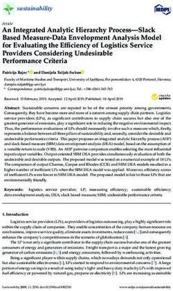 An Integrated Analytic Hierarchy Process-Slack Based Measure-Data Envelopment Analysis Model for Evaluating the Efficiency of Logistics Service ...