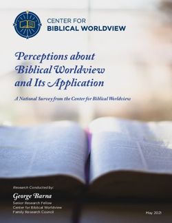 Perceptions About Biblical Worldview And Its Application - George Barna - A National Survey From ...