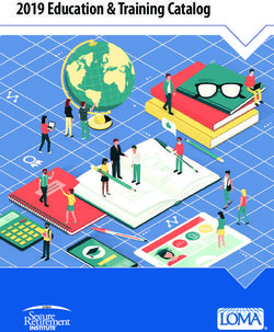 2019 Education & Training Catalog - Secure Retirement Institute