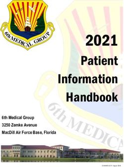 2021 PATIENT INFORMATION HANDBOOK - 6TH MEDICAL GROUP 3250 ZEMKE AVENUE MACDILL AIR FORCE BASE, FLORIDA - MACDILL ...