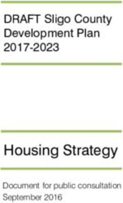 Housing Strategy - DRAFT Sligo County Development Plan 2017-2023 - Document for public consultation September 2016