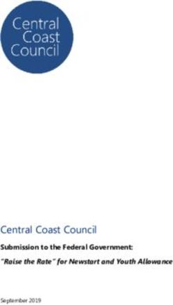 Central Coast Council - Submission to the Federal Government: "Raise the Rate" for Newstart and Youth Allowance