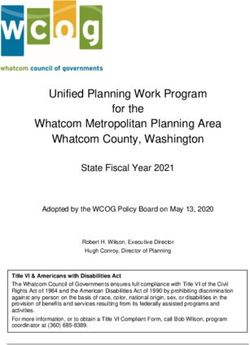 Unified Planning Work Program For The Whatcom Metropolitan Planning ...