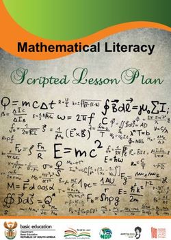 Mathematical Literacy - Scripted Lesson Plan - Department of Basic Education