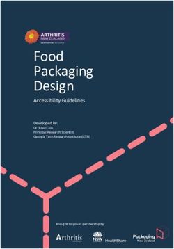 Food Packaging Design - Accessibility Guidelines Developed by: Arthritis New Zealand