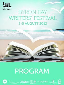 PROGRAM - Byron Writers Festival
