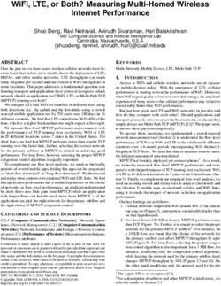 WIFI, LTE, OR BOTH? MEASURING MULTI-HOMED WIRELESS INTERNET PERFORMANCE