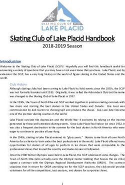Skating Club of Lake Placid Handbook - 2018-2019 Season - Ngin