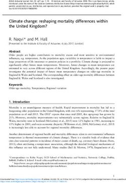 Climate change: reshaping mortality differences within the United Kingdom? - Cambridge University Press