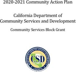 2020-2021 Community Action Plan California Department of Community Services and Development - Community Services Block Grant - Proteus