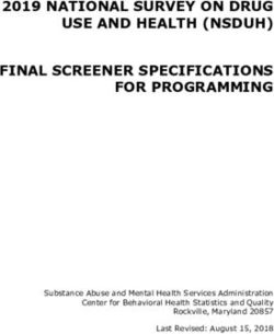 2019 NATIONAL SURVEY ON DRUG USE AND HEALTH (NSDUH) FINAL SCREENER ...