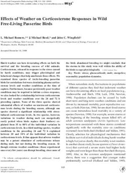 Effects of Weather on Corticosterone Responses in Wild Free-Living Passerine Birds