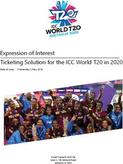 Expression of Interest Ticketing Solution for the ICC World T20 in 2020 - Date of Issue: Wednesday 2 May 2018