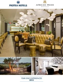 YEAR END EXPERIENCES - Protea Hotels