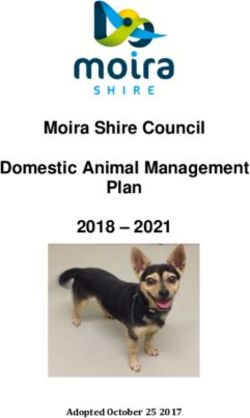 Moira Shire Council Domestic Animal Management Plan 2018 2021 - Adopted October 25 2017