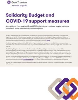 Solidarity Budget and COVID-19 support measures - Grant ...