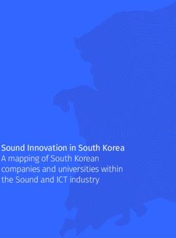 Sound Innovation in South Korea A mapping of South Korean companies and universities within the Sound and ICT industry