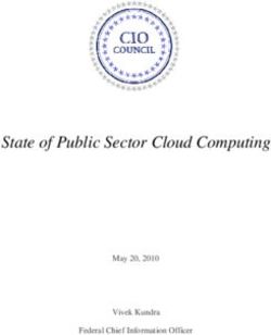 State of Public Sector Cloud Computing - May 20, 2010 Vivek Kundra Federal Chief Information Officer
