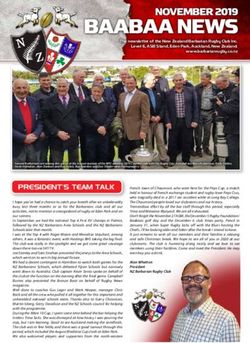 BAABAA NEWS NOVEMBER 2019 - The Barbarian Rugby Football Club Incorporated