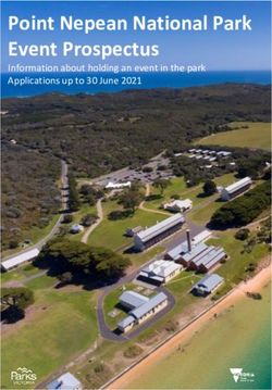 Point Nepean National Park Event Prospectus - Information about holding an event in the park Applications up to 30 June 2021 - Parks Victoria