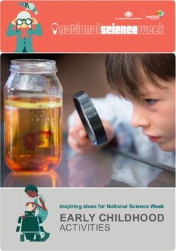 EARLY CHILDHOOD ACTIVITIES - National Science Week