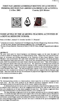NOISE LEVELS IN THE LEARNING-TEACHING ACTIVITIES IN A DENTAL MEDICINE SCHOOL
