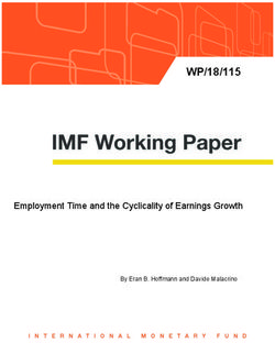 WP/18/115 - Employment Time and the Cyclicality of Earnings Growth By Eran B. Hoffmann and Davide Malacrino - IMF