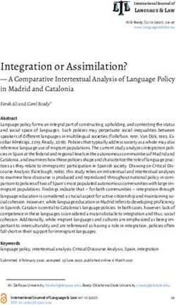 Integration or Assimilation? - International Journal of ...