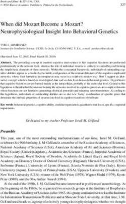 When did Mozart Become a Mozart? Neurophysiological Insight Into Behavioral Genetics