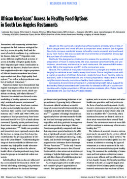 African Americans' Access to Healthy Food Options in South Los Angeles Restaurants