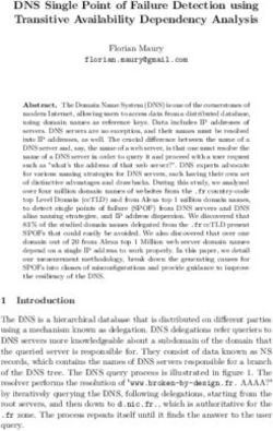 DNS Single Point of Failure Detection using Transitive Availability Dependency Analysis - sstic