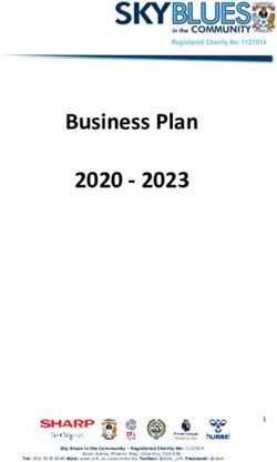 Business Plan 2020 2023 - Coventry City