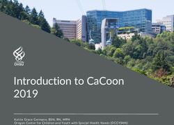INTRODUCTION TO CACOON 2019 - KELCIE GRACE GERMANO, BSN, RN, MPH OREGON CENTER FOR CHILDREN AND YOUTH WITH SPECIAL HEALTH NEEDS (OCCYSHN) - OHSU