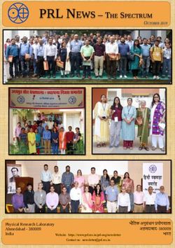 PRL NEWS - THE SPECTRUM - Physical Research Laboratory