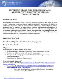 BEFORE WE DROVE CARS WE RODE ANIMALS: A LOOK INTO THE HISTORY OF ANIMAL TRANSPORTATION