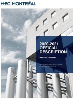 OFFICIAL DESCRIPTION 2020-2021 - HEC Montréal