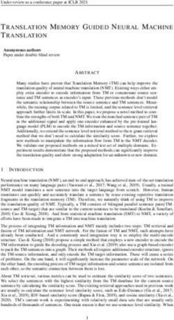 TRANSLATION MEMORY GUIDED NEURAL MACHINE TRANSLATION