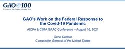 GAO's Work on the Federal Response to the Covid-19 Pandemic - AICPA & CIMA GAAC Conference - August 16, 2021