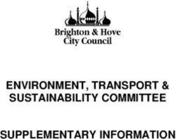 ENVIRONMENT, TRANSPORT & SUSTAINABILITY COMMITTEE SUPPLEMENTARY INFORMATION