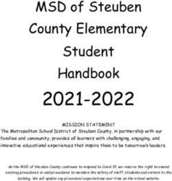 2021-2022 MSD of Steuben County Elementary Student Handbook