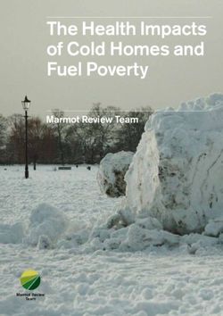 The Health Impacts of Cold Homes and Fuel Poverty - Marmot Review Team - Marmot Review
