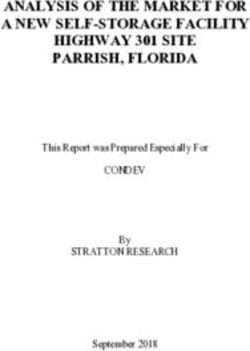 ANALYSIS OF THE MARKET FOR A NEW SELF-STORAGE FACILITY HIGHWAY 301 SITE PARRISH, FLORIDA - CONDEV STRATTON RESEARCH This Report was Prepared ...