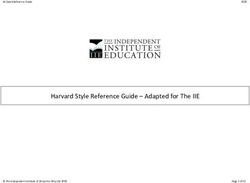 Harvard Style Reference Guide - Adapted for The IIE