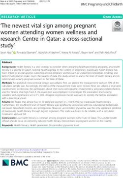 The newest vital sign among pregnant women attending women wellness and research Centre in Qatar: a cross-sectional study' - BMC Pregnancy and ...