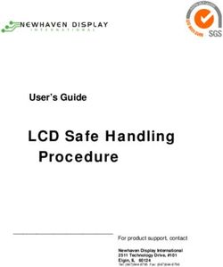 LCD Safe Handling User's Guide - Procedure