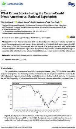 What Drives Stocks during the Corona-Crash? News Attention vs. Rational Expectation - Eldorado