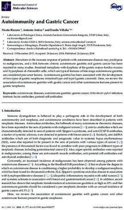 Autoimmunity and Gastric Cancer - Review - MDPI
