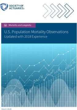 U.S. Population Mortality Observations - Updated with 2018 Experience Mortality and Longevity - soa