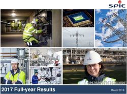 2017 Full-year Results - March 2018 SPIE, sharing a vision for the future